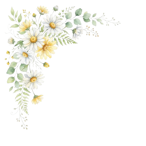 Floral decor top left